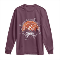 Not All Those Who Wander Are Lost Long Sleeve Shirt Compass Off Road Car - Wonder Print Shop