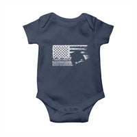 Off Road QUAD ATV Car Adventure Vintage American Flag Baby Onesie - Wonder Print Shop