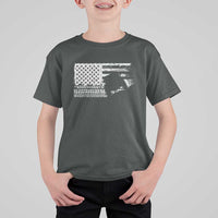 Off Road QUAD ATV Car Adventure Vintage American Flag T Shirt For Kid - Wonder Print Shop
