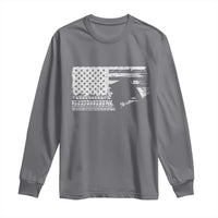 Off Road QUAD ATV Car Adventure Vintage American Flag Long Sleeve Shirt - Wonder Print Shop