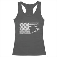 Off Road QUAD ATV Car Adventure Vintage American Flag Racerback Tank Top - Wonder Print Shop