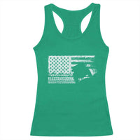 Off Road QUAD ATV Car Adventure Vintage American Flag Racerback Tank Top - Wonder Print Shop