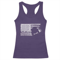 Off Road QUAD ATV Car Adventure Vintage American Flag Racerback Tank Top - Wonder Print Shop