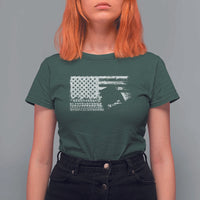 Off Road QUAD ATV Car Adventure Vintage American Flag T Shirt For Women - Wonder Print Shop