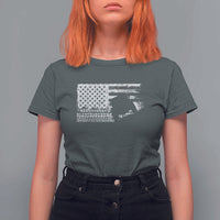 Off Road QUAD ATV Car Adventure Vintage American Flag T Shirt For Women - Wonder Print Shop