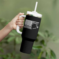 Off Road QUAD ATV Car Adventure Vintage American Flag Tumbler With Handle - Wonder Print Shop