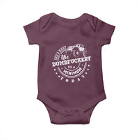 Funny Lets Keep The Dumbfuckery To A Minimum Today Baby Onesie Off Road Car - Wonder Print Shop
