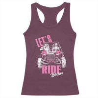 Funny Lets Ride Bitches Racerback Tank Top UTV SXS Four Wheeler UTV Offroad Mudding - Wonder Print Shop