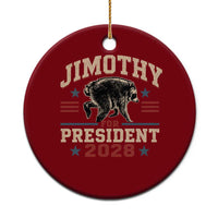Jimothy For President 2028 Ceramic Ornament Funny Jimothy The Raccoon Seattle Trash Panda Meme