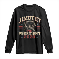 Jimothy For President 2028 Long Sleeve Shirt Funny Jimothy The Raccoon Seattle Trash Panda Meme