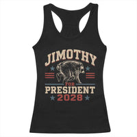 Jimothy For President 2028 Racerback Tank Top Funny Jimothy The Raccoon Seattle Trash Panda Meme