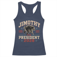 Jimothy For President 2028 Racerback Tank Top Funny Jimothy The Raccoon Seattle Trash Panda Meme