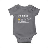 People 1 Star Total Nightmare Would Not Recommend Baby Onesie Funny Sarcastic