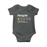 People 1 Star Total Nightmare Would Not Recommend Baby Onesie Funny Sarcastic