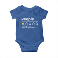 People 1 Star Total Nightmare Would Not Recommend Baby Onesie Funny Sarcastic