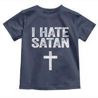 I Hate Satan Toddler T Shirt Funny Christian Jesus Cross