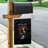 Not Today Jesus Gothic Dark Art Creepy Halloween Garden Flag