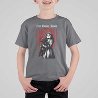 Not Today Jesus Gothic Dark Art Creepy Halloween T Shirt For Kid