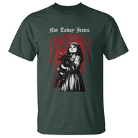 Not Today Jesus Gothic Dark Art Creepy Halloween T Shirt