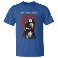 Not Today Jesus Gothic Dark Art Creepy Halloween T Shirt