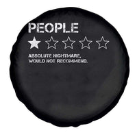 People 1 Star Absolute Nightmare Would Not Recommend Spare Tire Cover Funny Bold Text