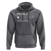 People 1 Star Absolute Nightmare Would Not Recommend Hoodie Funny Bold Text