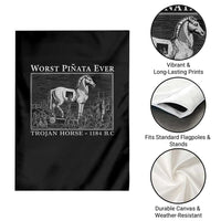Worst Pinata Ever Trojan Horse Garden Flag Funny Greek Mythology History