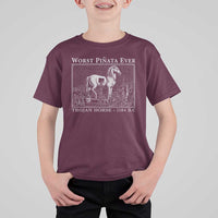 Worst Pinata Ever Trojan Horse T Shirt For Kid Funny Greek Mythology History