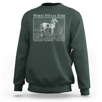 Worst Pinata Ever Trojan Horse Sweatshirt Funny Greek Mythology History