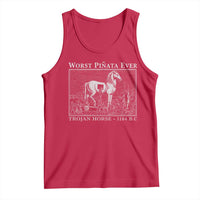 Worst Pinata Ever Trojan Horse Tank Top Funny Greek Mythology History