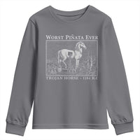 Worst Pinata Ever Trojan Horse Youth Sweatshirt Funny Greek Mythology History