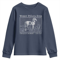 Worst Pinata Ever Trojan Horse Youth Sweatshirt Funny Greek Mythology History
