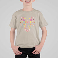 Harris Walz Supporter T Shirt For Kid Never Underestimate A Public School Teacher Flower Heart - Wonder Print Shop