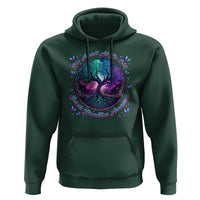 Suicide Prevention Awareness Hoodie Rise Against All The Odds Teal And Purple Tree Butterfly - Wonder Print Shop