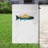Trout Fly Fishing Outdoor Forest Mountain Nature Wildlife Fisherman Garden Flag - Wonder Print Shop