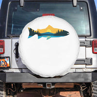 Trout Fly Fishing Outdoor Forest Mountain Nature Wildlife Fisherman Spare Tire Cover - Wonder Print Shop