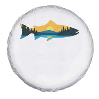Trout Fly Fishing Outdoor Forest Mountain Nature Wildlife Fisherman Spare Tire Cover - Wonder Print Shop