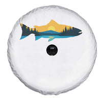 Trout Fly Fishing Outdoor Forest Mountain Nature Wildlife Fisherman Spare Tire Cover - Wonder Print Shop