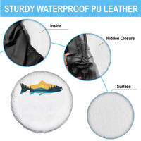 Trout Fly Fishing Outdoor Forest Mountain Nature Wildlife Fisherman Spare Tire Cover - Wonder Print Shop