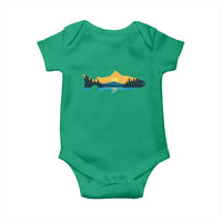 Trout Fly Fishing Outdoor Forest Mountain Nature Wildlife Fisherman Baby Onesie - Wonder Print Shop