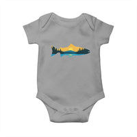 Trout Fly Fishing Outdoor Forest Mountain Nature Wildlife Fisherman Baby Onesie - Wonder Print Shop