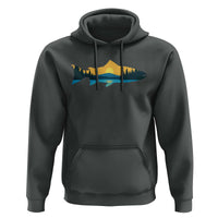 Trout Fly Fishing Outdoor Forest Mountain Nature Wildlife Fisherman Hoodie - Wonder Print Shop