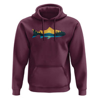 Trout Fly Fishing Outdoor Forest Mountain Nature Wildlife Fisherman Hoodie - Wonder Print Shop
