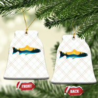 Trout Fly Fishing Outdoor Forest Mountain Nature Wildlife Fisherman Ceramic Ornament - Wonder Print Shop
