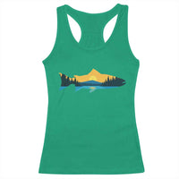 Trout Fly Fishing Outdoor Forest Mountain Nature Wildlife Fisherman Racerback Tank Top - Wonder Print Shop