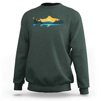 Trout Fly Fishing Outdoor Forest Mountain Nature Wildlife Fisherman Sweatshirt - Wonder Print Shop