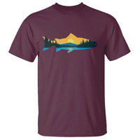 Trout Fly Fishing Outdoor Forest Mountain Nature Wildlife Fisherman T Shirt - Wonder Print Shop