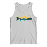 Trout Fly Fishing Outdoor Forest Mountain Nature Wildlife Fisherman Tank Top - Wonder Print Shop