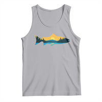 Trout Fly Fishing Outdoor Forest Mountain Nature Wildlife Fisherman Tank Top - Wonder Print Shop
