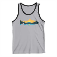 Trout Fly Fishing Outdoor Forest Mountain Nature Wildlife Fisherman Tank Top - Wonder Print Shop